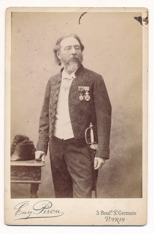 Jules BRETON peintre photo photographie albumine académicien Eugène Pirou