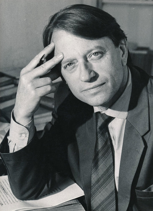 photo Hector Bianciotti (1930-2012),  écrivain tirage argentique époque v. 1980