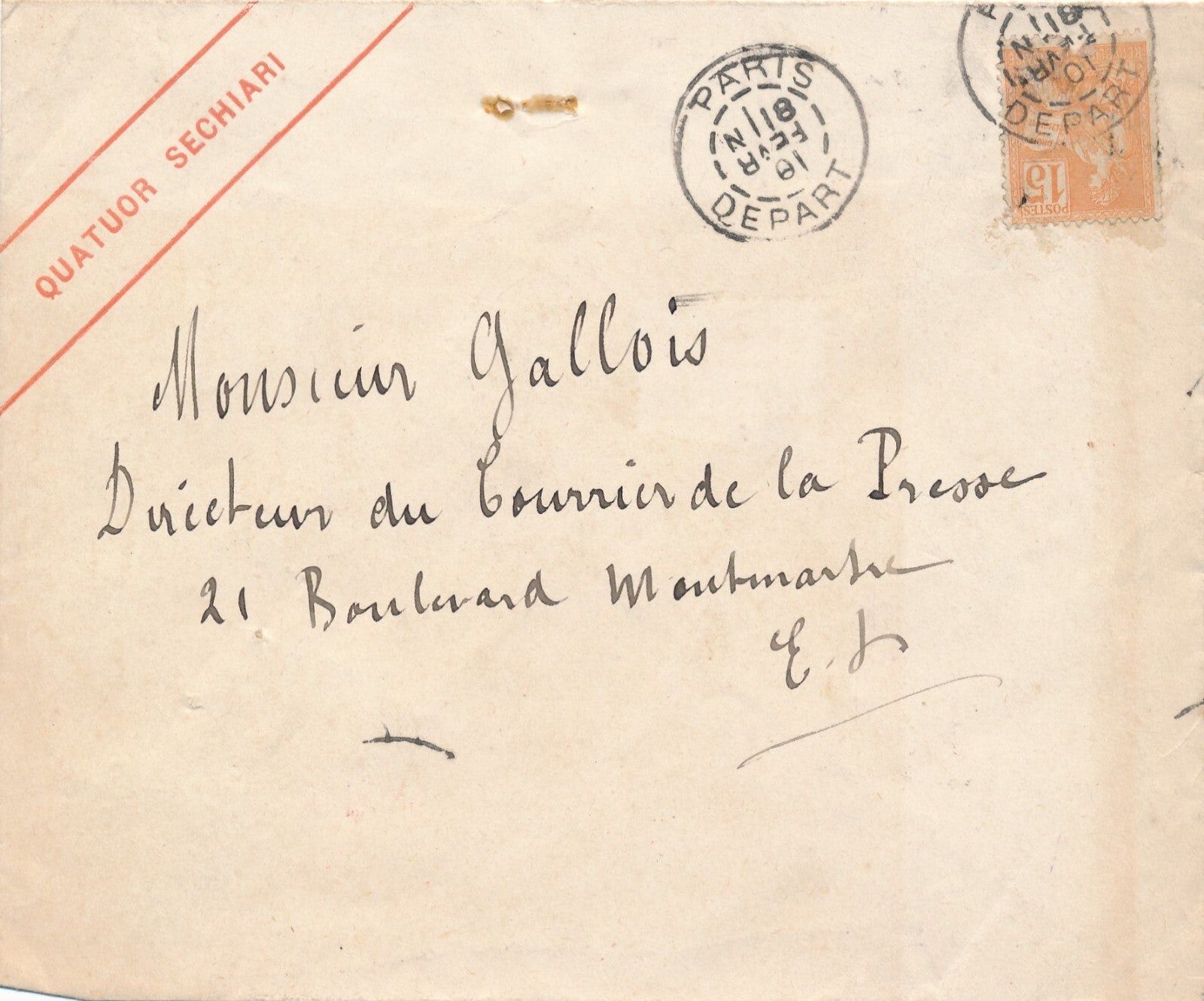 Pierre SÉCHIARI Carte de visite autographe signée ET photo époque