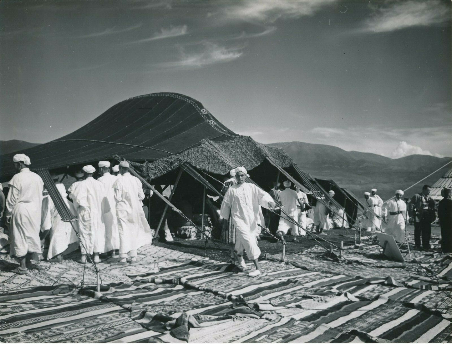 Maroc site Volubilis campement 2 photographie argentiques époque Bernard Rouget 