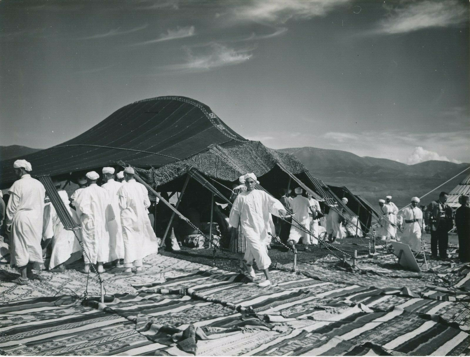 Maroc site Volubilis campement 2 photographie argentiques époque Bernard Rouget 
