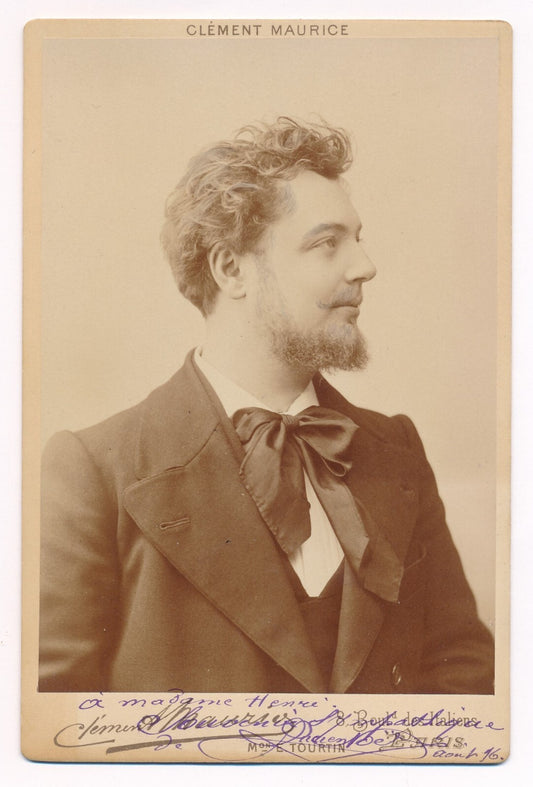 Baryton opéra Lucien NOËL photographie signée albumine carte cabinet