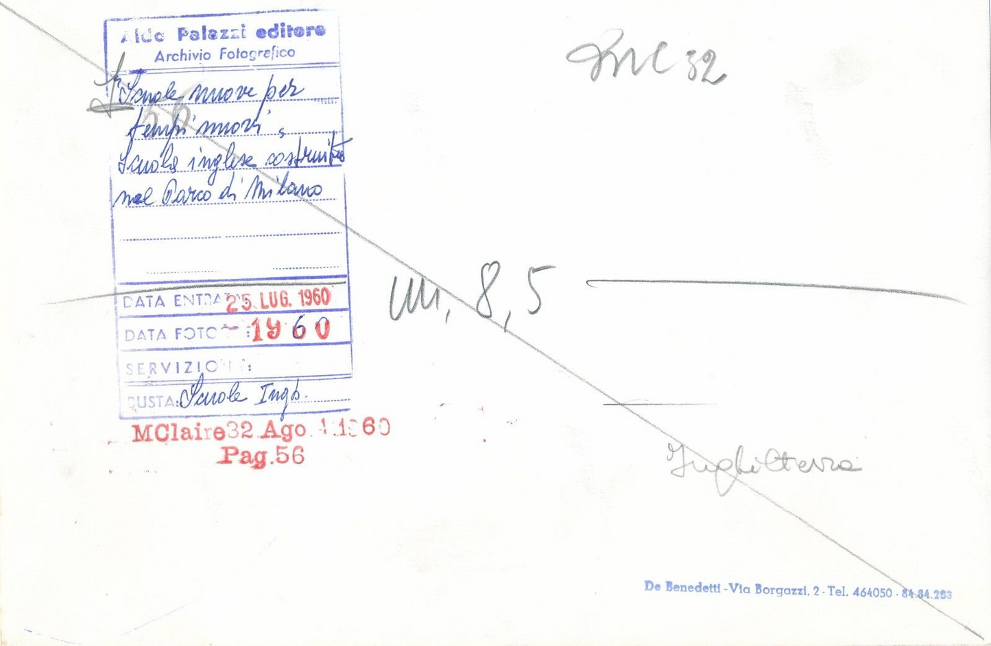 Milan design intérieur école anglaise Scuola Inglese photo photographie époque