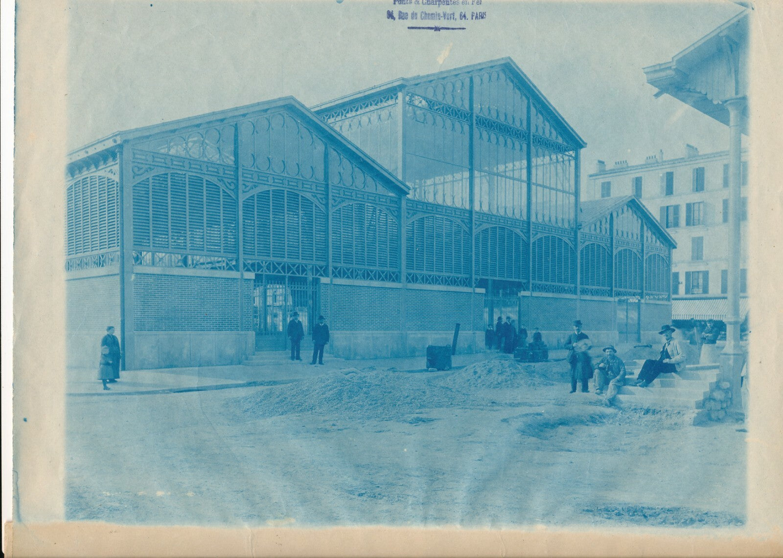 marché central les halles Saint Denis Durupt ingénieur 2 cyanotype photographie