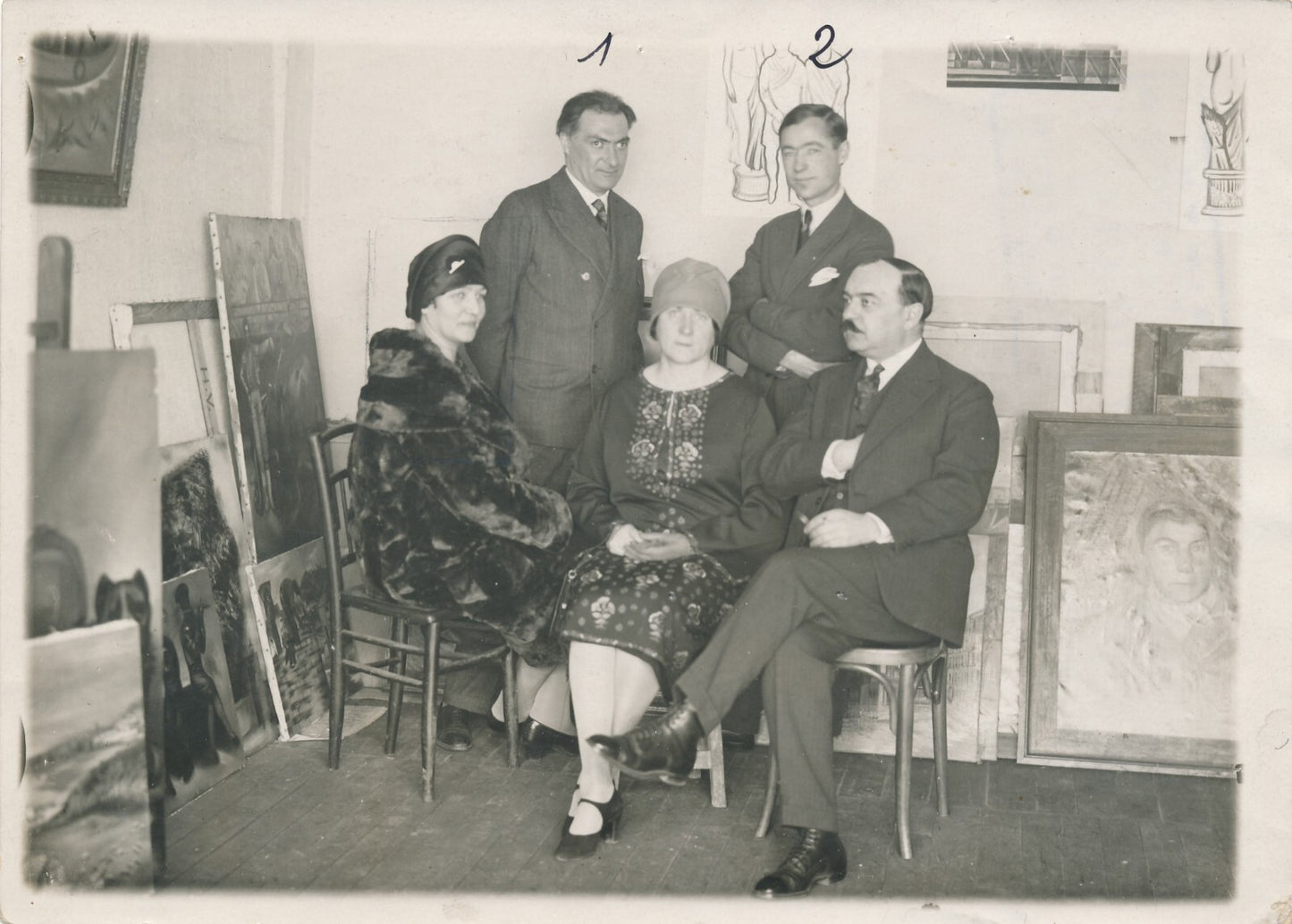 Kliment RED'KO  peintre soviétique russe photo photographie 1933 Russie atelier