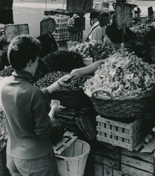 Le marché fruits légumes photo photographie v. 1950 photographe Georges Bracher