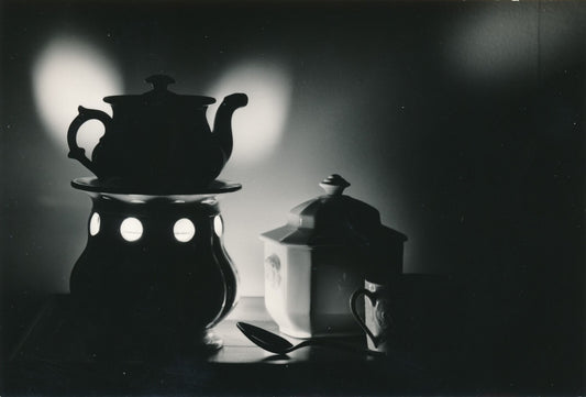 Nature morte 2 tirages argentiques époque photo photographie tasse théière