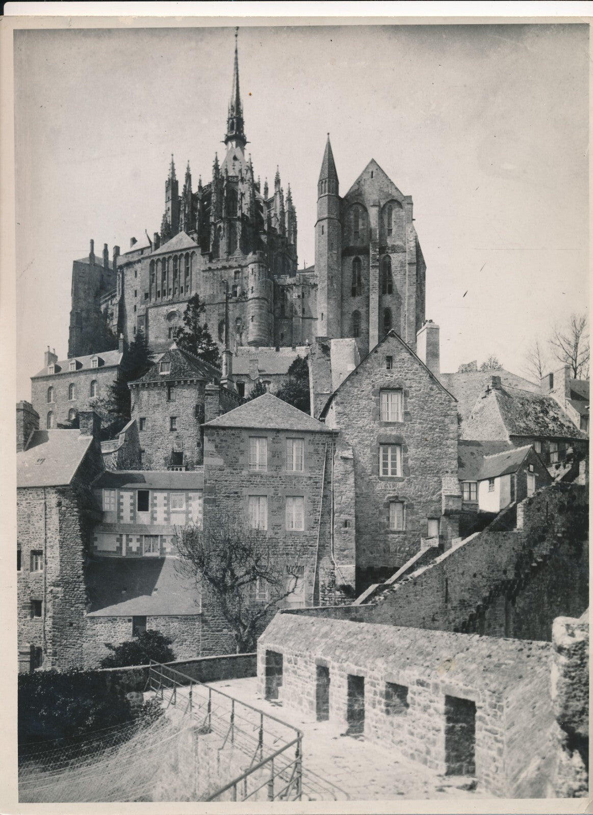 Mont Saint-Michel Ernest BULLOZ photo photographie tirage époque