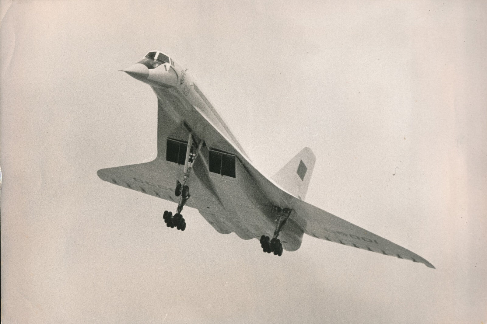 Avion Tupolev Bourget 2 tirages argentiques 1971 Schachmes photo photographie