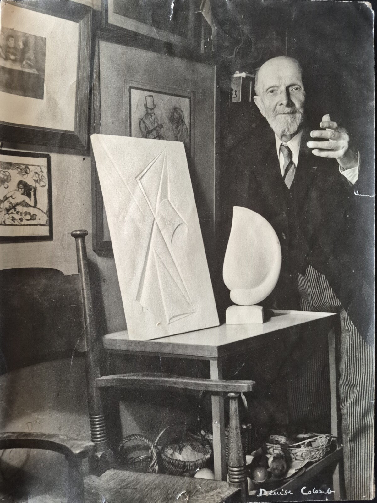 Henri HAMM 2 photo photographies signées Denise Colomb Art déco Jacques Doucet