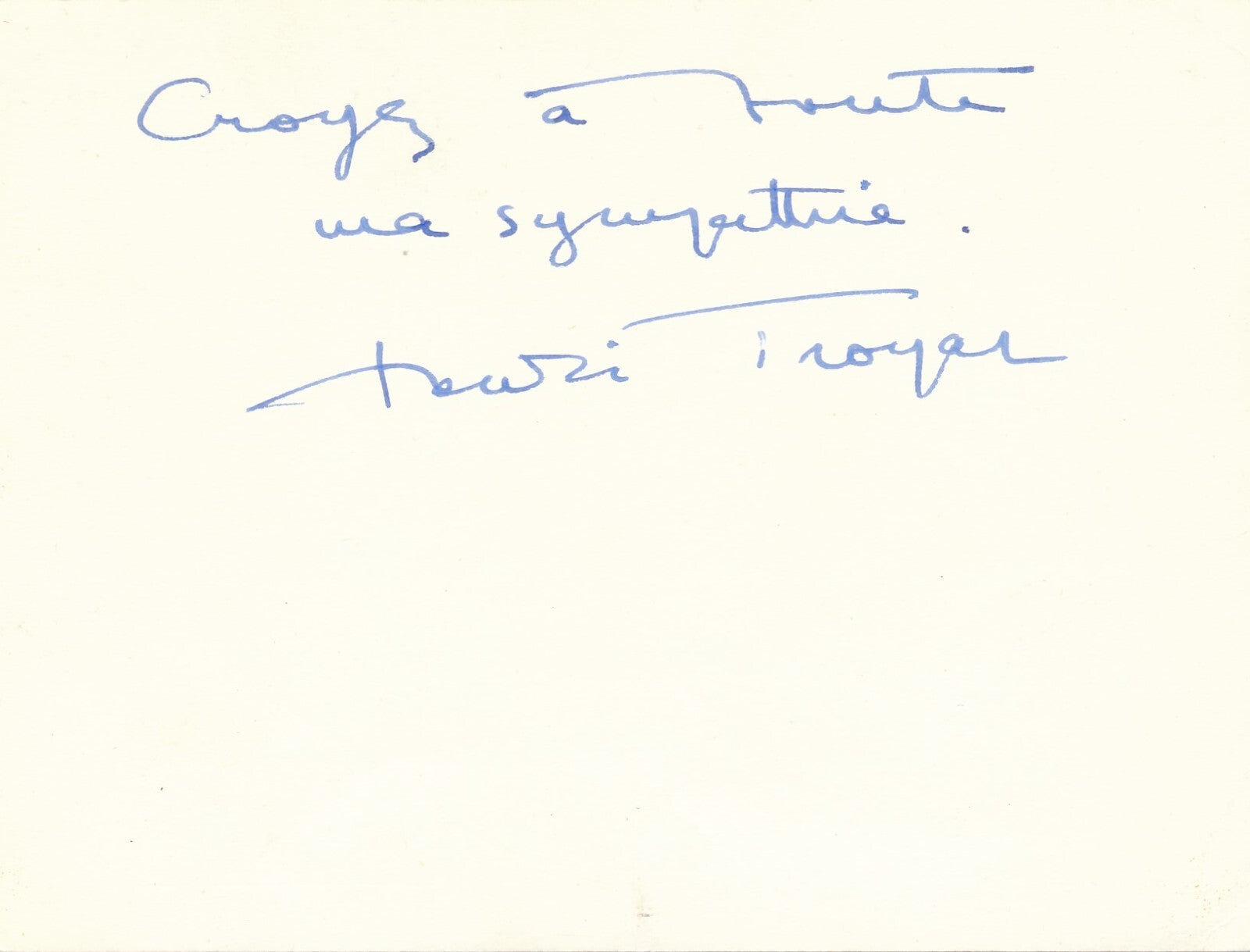 écrivain ensemble Troyat 1 carte autographe signée 1 photo 2 envois