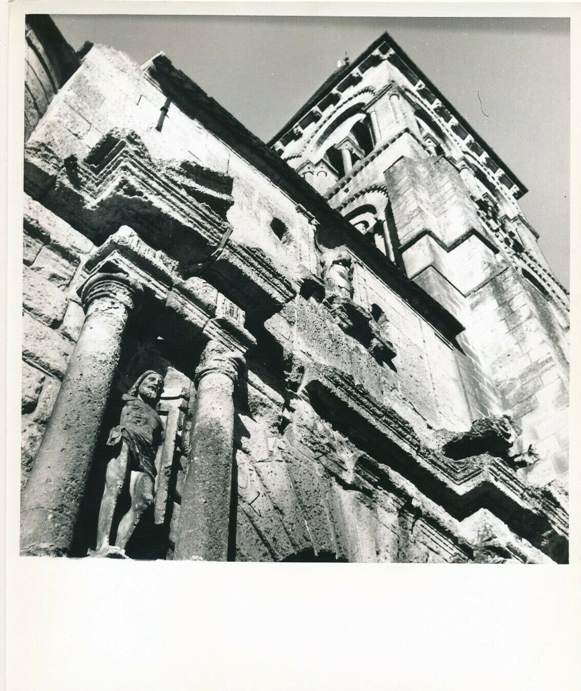 Morienval Abbatiale 4 photos église photo photographie v. 1950 religion