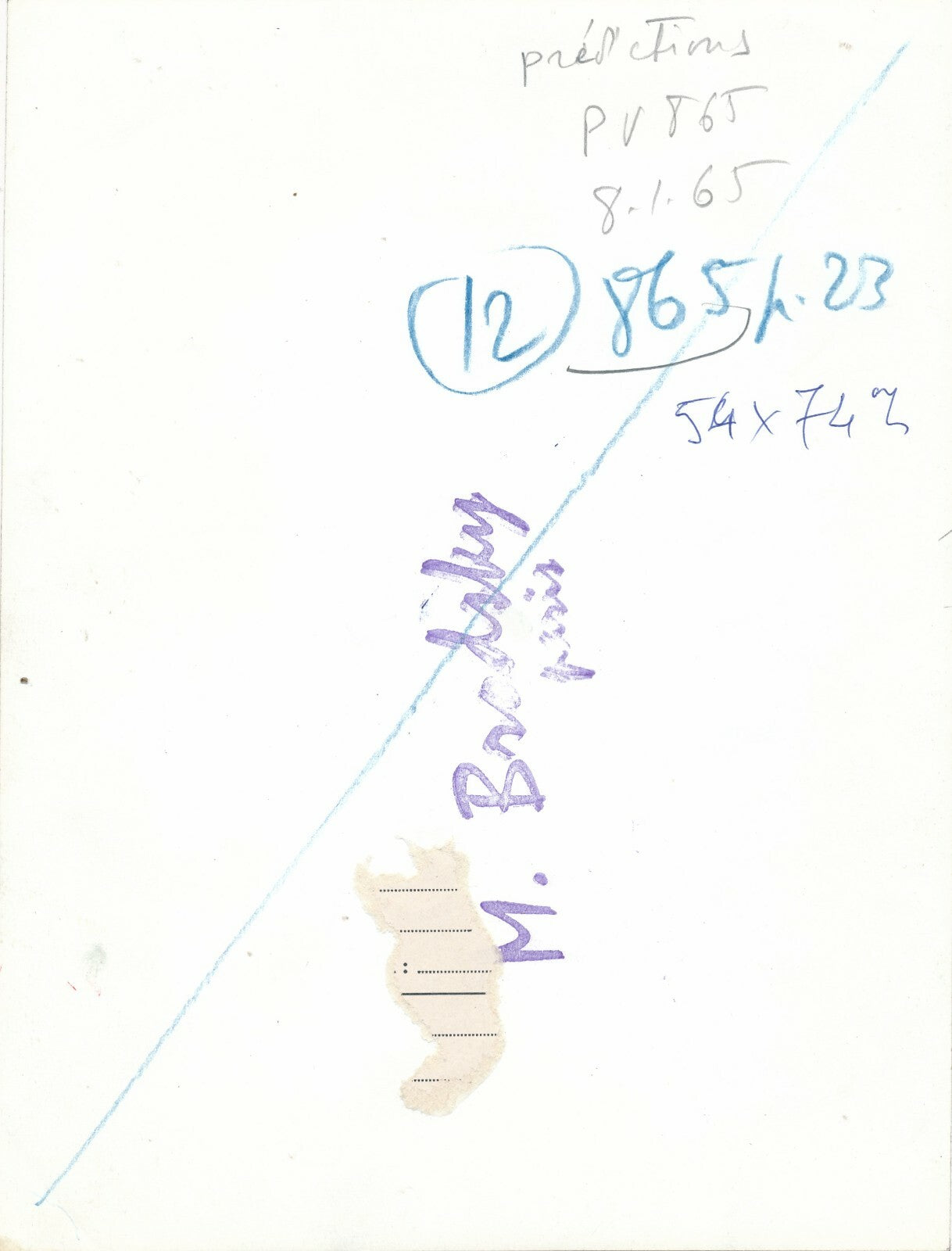 Prédictions vers 1965 magie photo photographie Michel Brodsky