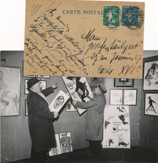 Pierre DUKERCY autographe signé, autoportrait dessin et photographie photo