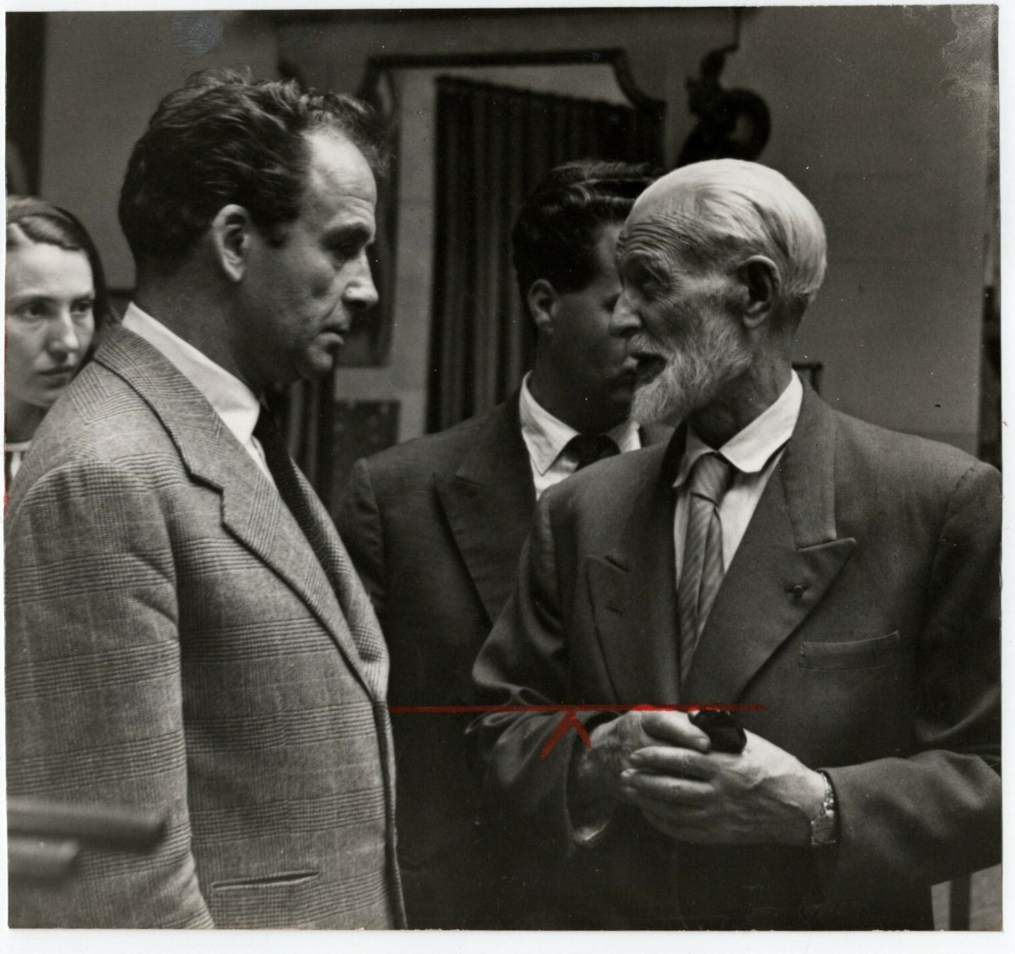 Kees VAN DONGEN de profil argentique époque v.1960 atelier photo photographie