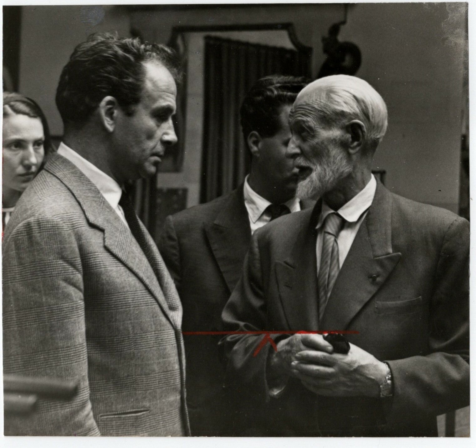 Kees VAN DONGEN de profil argentique époque v.1960 atelier photo photographie