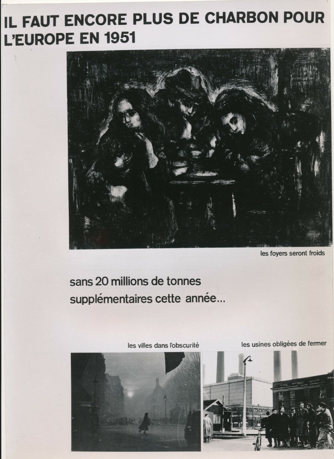graphisme plan Marshall France 1950 mines et mineurs photo photographie