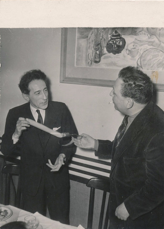 photographie d'époque Jean Cocteau Henri Jeanson la Belle et la Bête