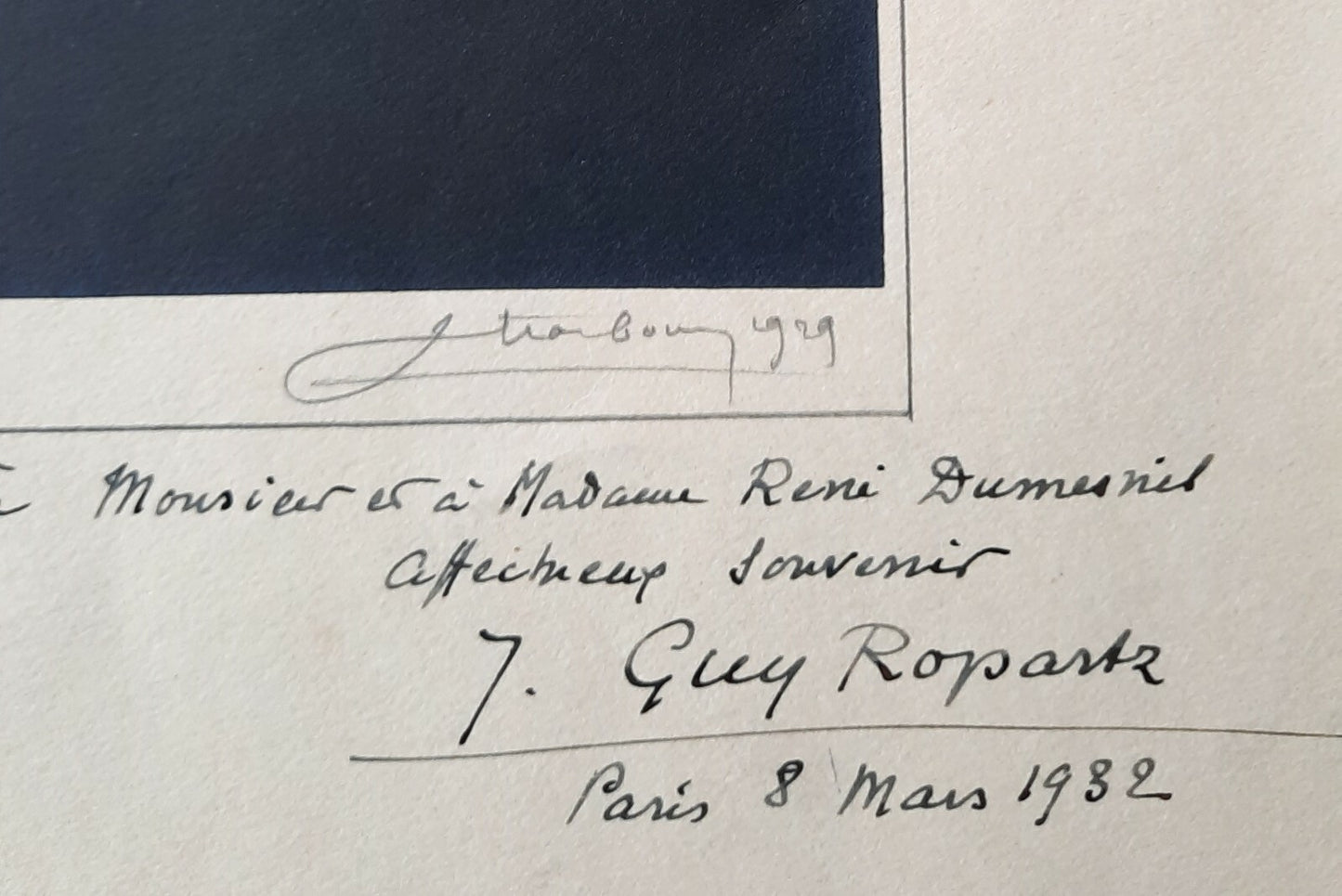 Joseph-Guy ROPARTZ photographie signée dédicacée photo musique compositeur