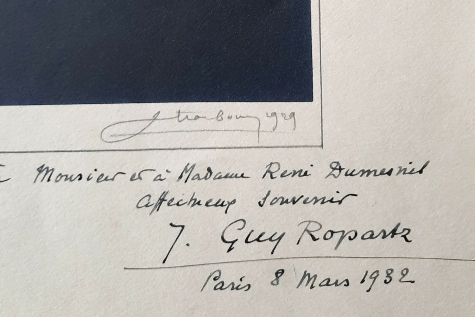 Joseph-Guy ROPARTZ photographie signée dédicacée photo musique compositeur