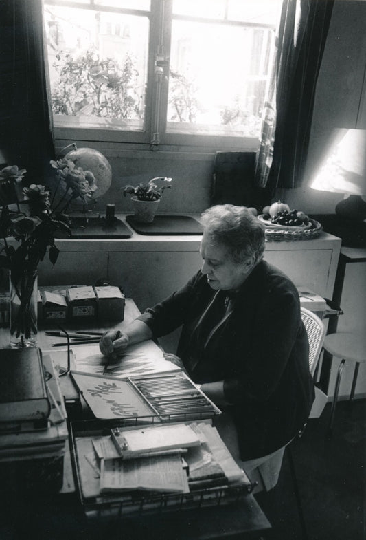 Sonia DELAUNAY photo photographie tirage argentique postérieur Frasnay atelier