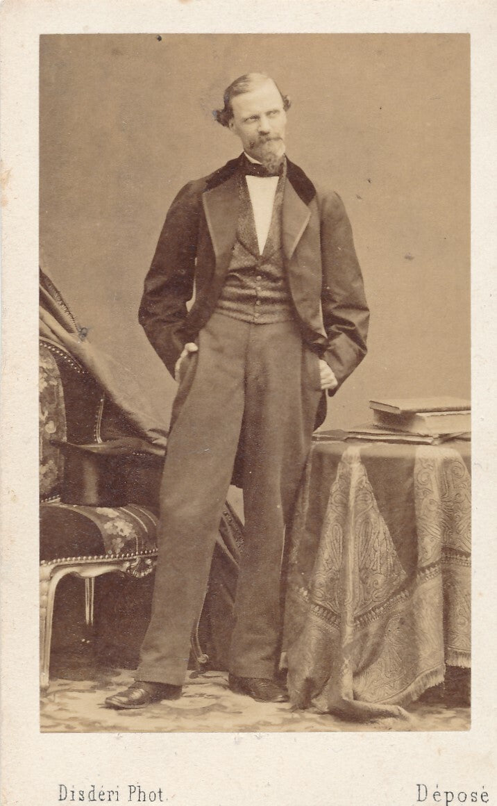 CHAM 2 dessins à l'encre légendés ET une photographie carte de visite
