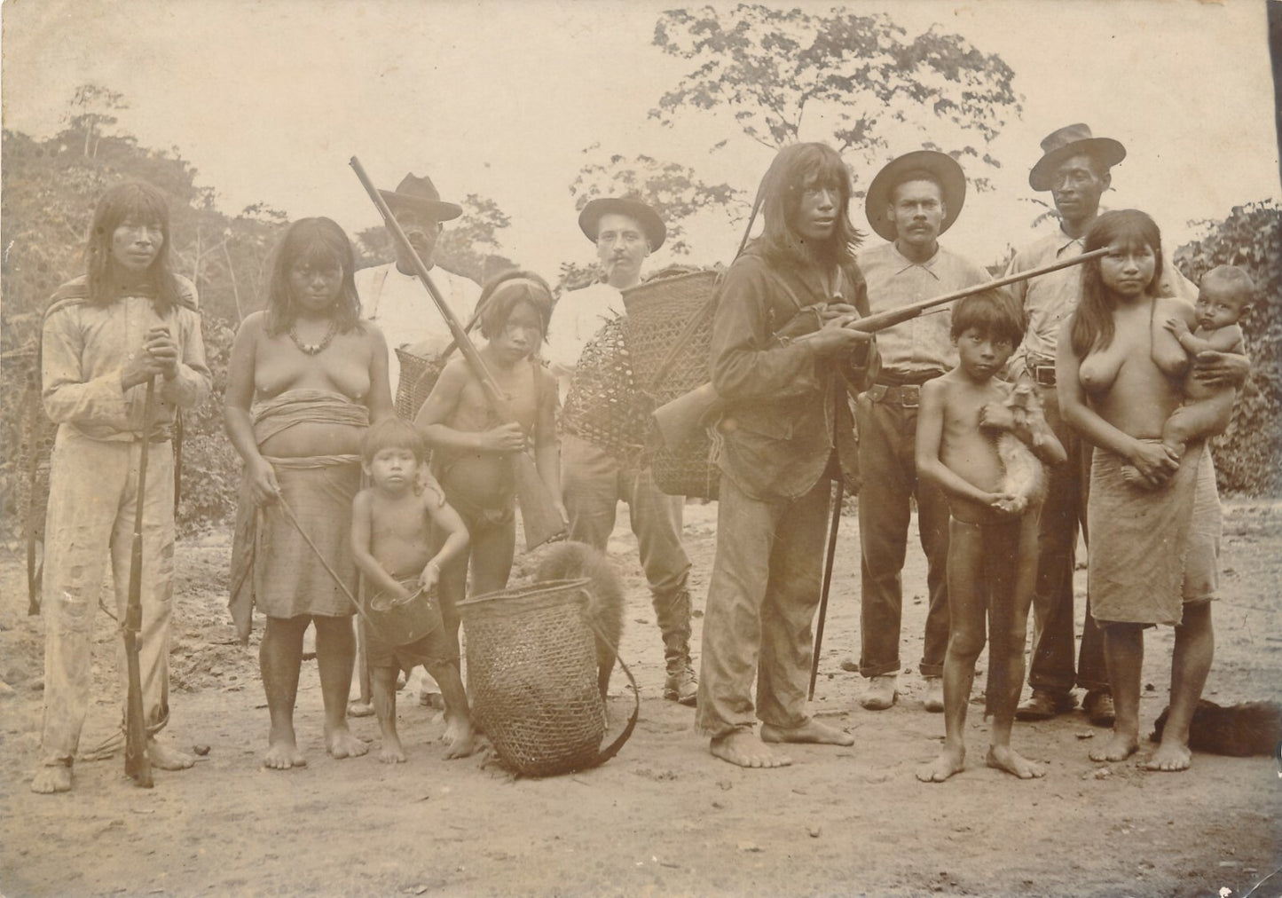 Indiens cholos du panama 1 photo photographie portrait groupe femmes hommes