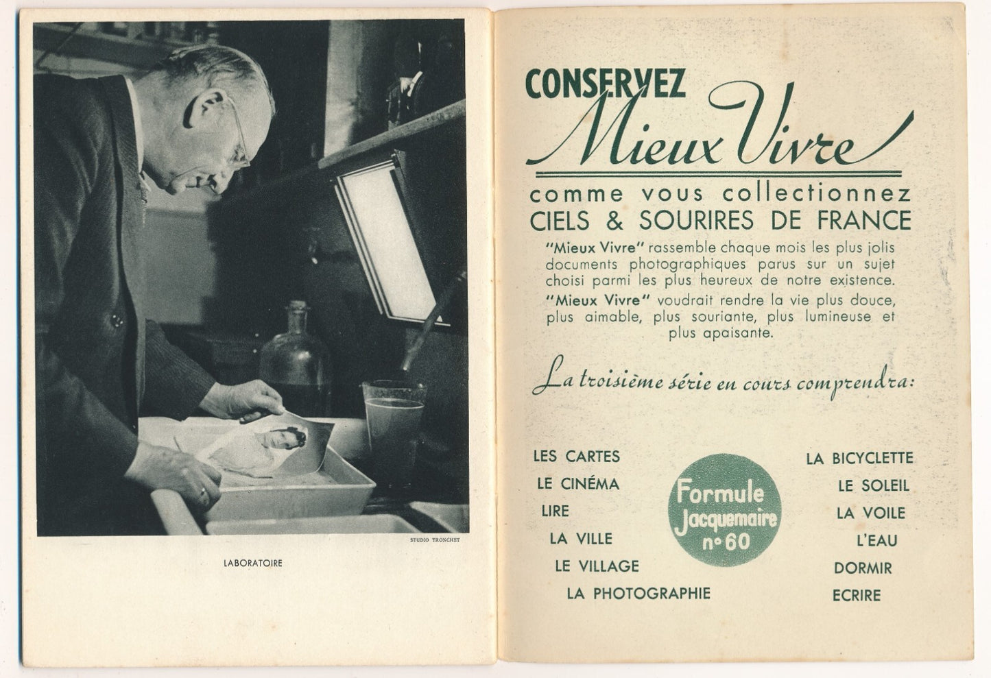 Emmanuel Sougez, Mieux Vivre La Photographie 1958 illustrations photographes