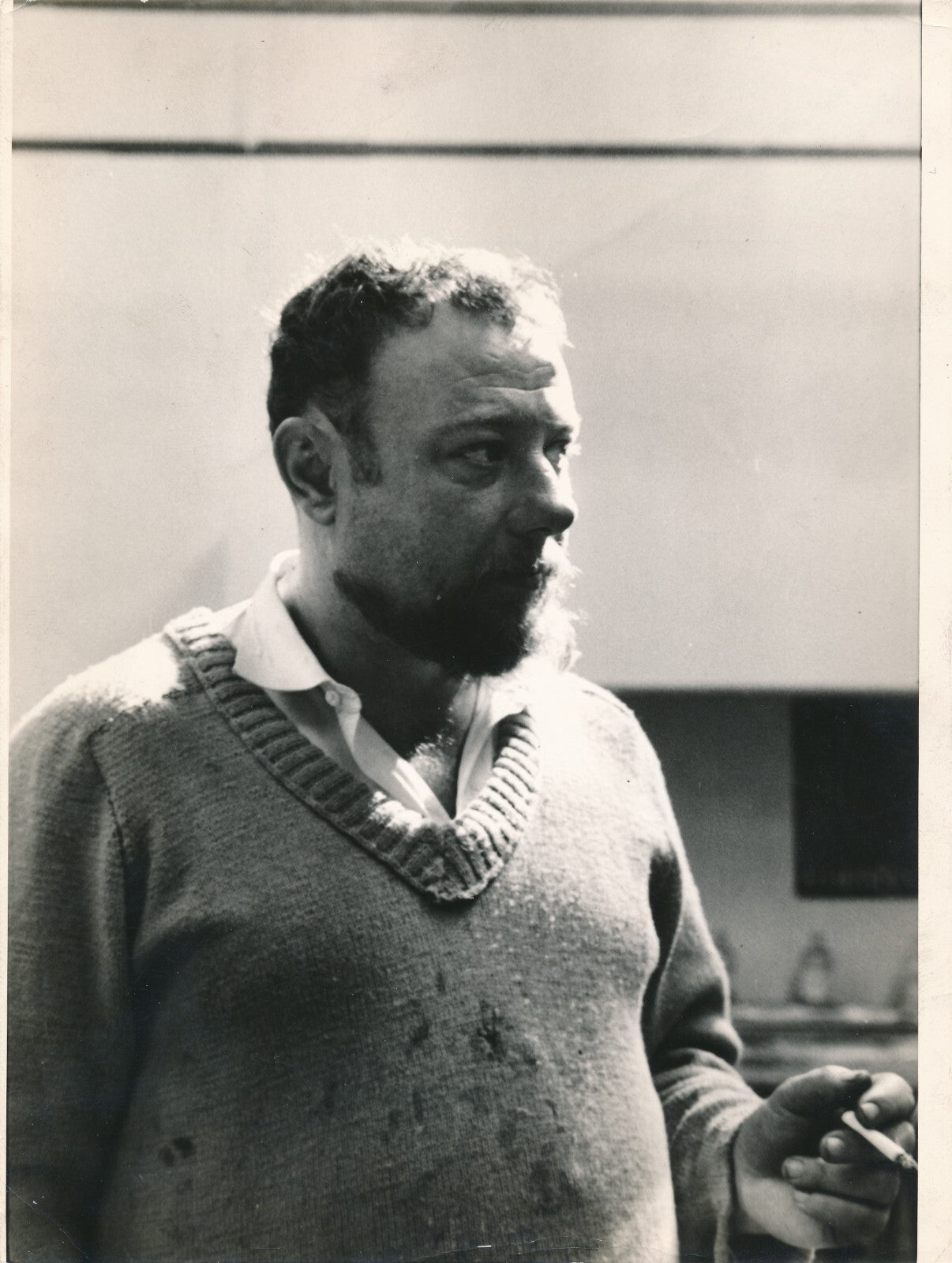 Paul REBEYROLLE peintre photo photographie époque Cauvin atelier