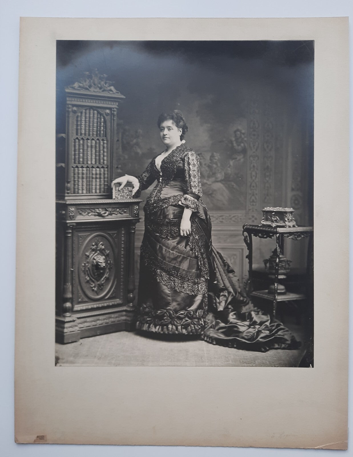 Coll. Albert GILLES 2 portraits dames haute société photo photographuies v. 1900
