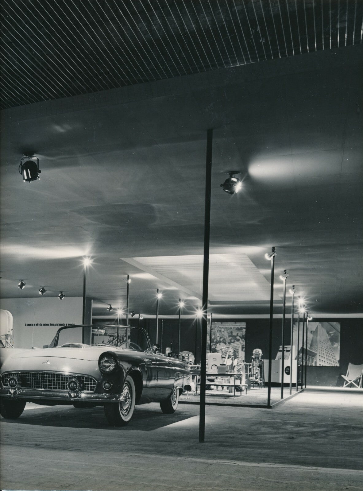 1955 Barcelone foire commeciale pavillon Etats Unis 15 photos plan Marshall