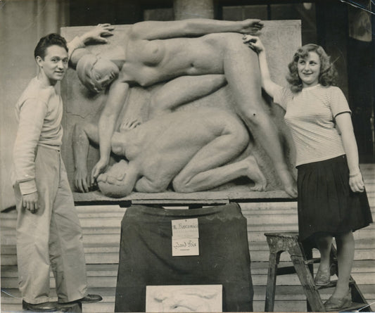 Leon BOSRAMIEZ sculpteur Minerve et Tiresias prix de Rome photo photographie