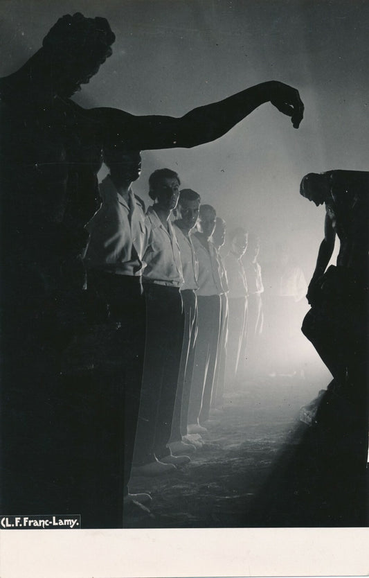 photographe L. F. FRANC-LAMY, groupe chanteurs époque vintage photo photographie