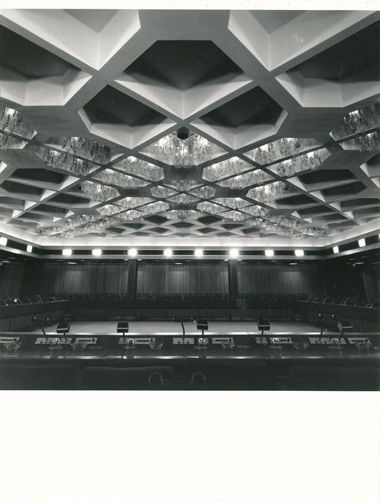 Design architecture 1960 luminaire modernisme photo argentique époque plafond