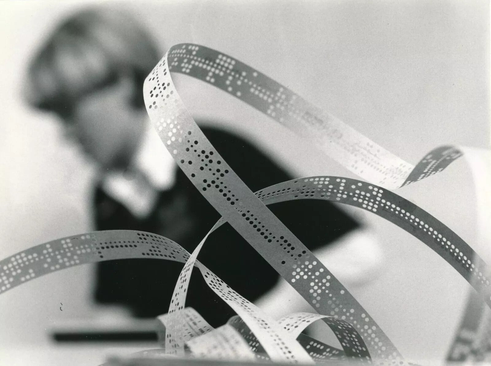 Bandes perforées transmission de l’information IBM 3 photo photographies