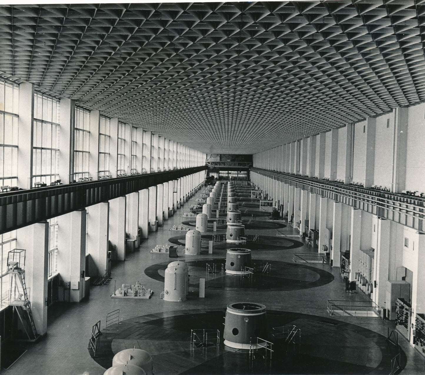 photo Centrale hydroélectrique de Krasnoïarsk tirage argentique époque 1972 URSS