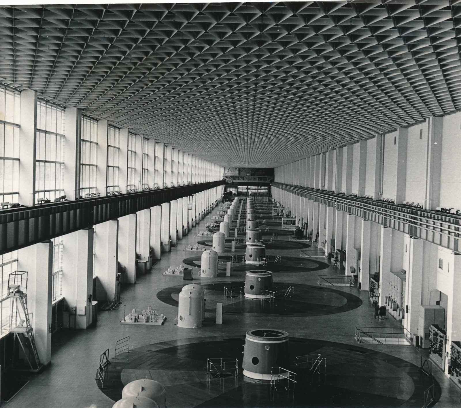 photo Centrale hydroélectrique de Krasnoïarsk tirage argentique époque 1972 URSS