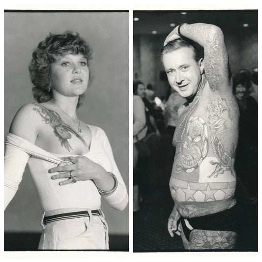 David H. WELLS tatouage tatoo 2 photos photographie 1981 Reno Etats-Unis