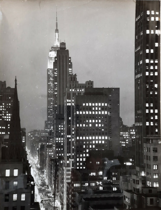 Vue New York nuit Empire State photo photographie : Douchan Stanimirovitch 