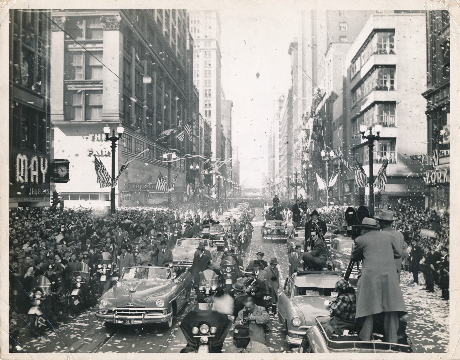 Douglas MACARTHUR Chicago avril 1951 photo photographie époque Corée fin guerre