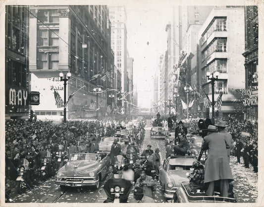 Douglas MACARTHUR Chicago avril 1951 photo photographie époque Corée fin guerre
