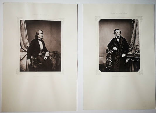 F. Hanfstaengl album Der Zeitgenossen 1975 22 photographies dont Liszt Wagner...