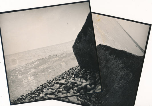 2 photo mer argentique d'époque v. 1930 photographie