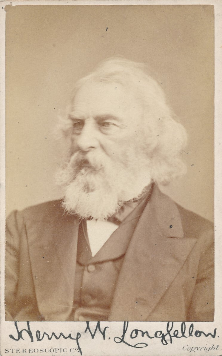 Henry Wadsworth LONGFELLOW cdv photo photographie stereophonic