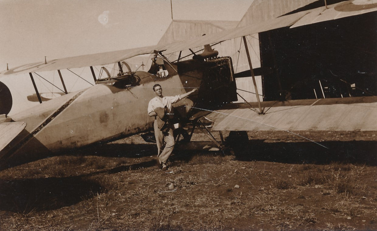 1918 et 940 Bi plan avion militaire 2 tirages argentiques amateur militaria