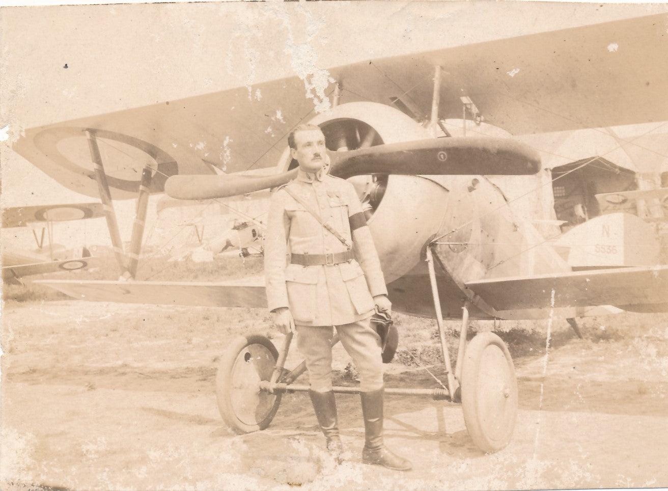 1918 et 940 Bi plan avion militaire 2 tirages argentiques amateur militaria