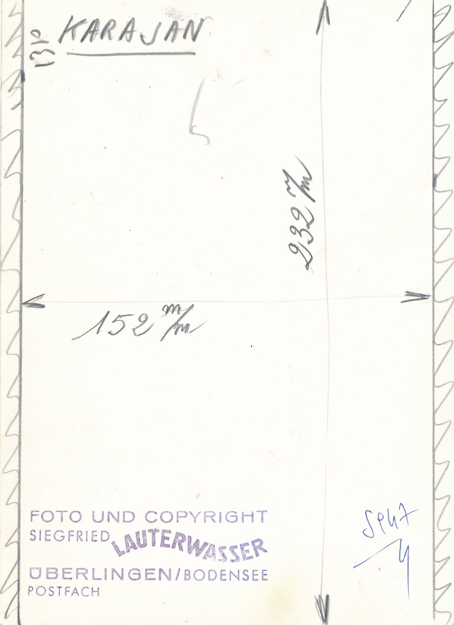 Herbert von KARAJAN photo photographie musicen portrait Lauterwasser