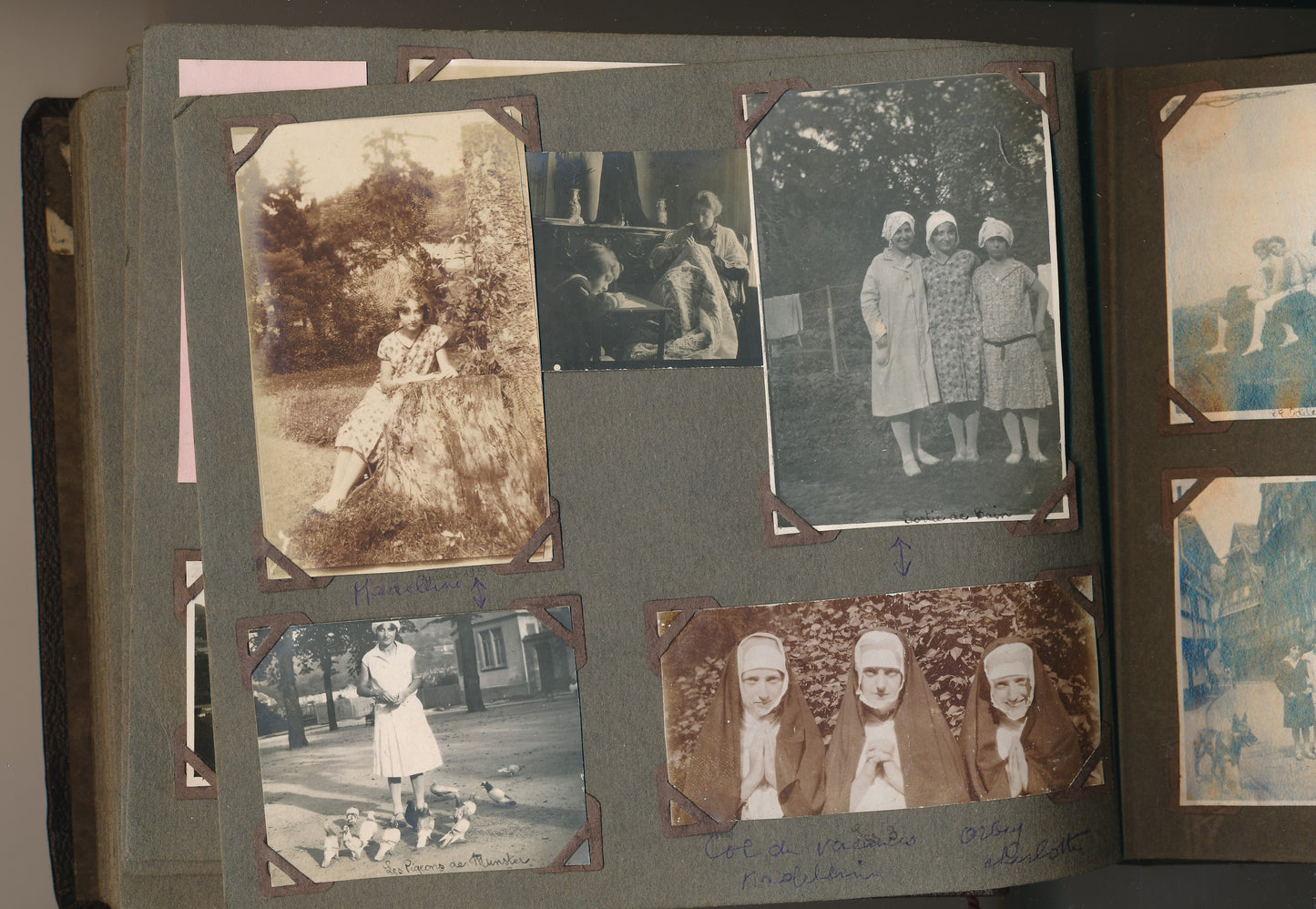 Bel album photo une jeune fille vers 1920 plus de 150 photographies "entre filles"