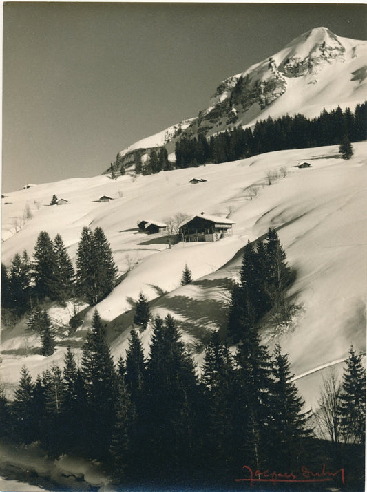 Jacques DUBOIS photo signée photographie montagne neige Alpes paysage