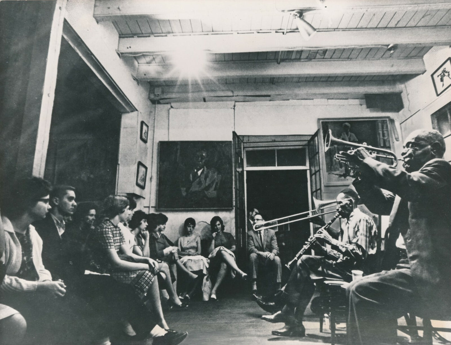 Jam sessions Presentation Hall La Nouvelle Orléans 1965 photo photographie
